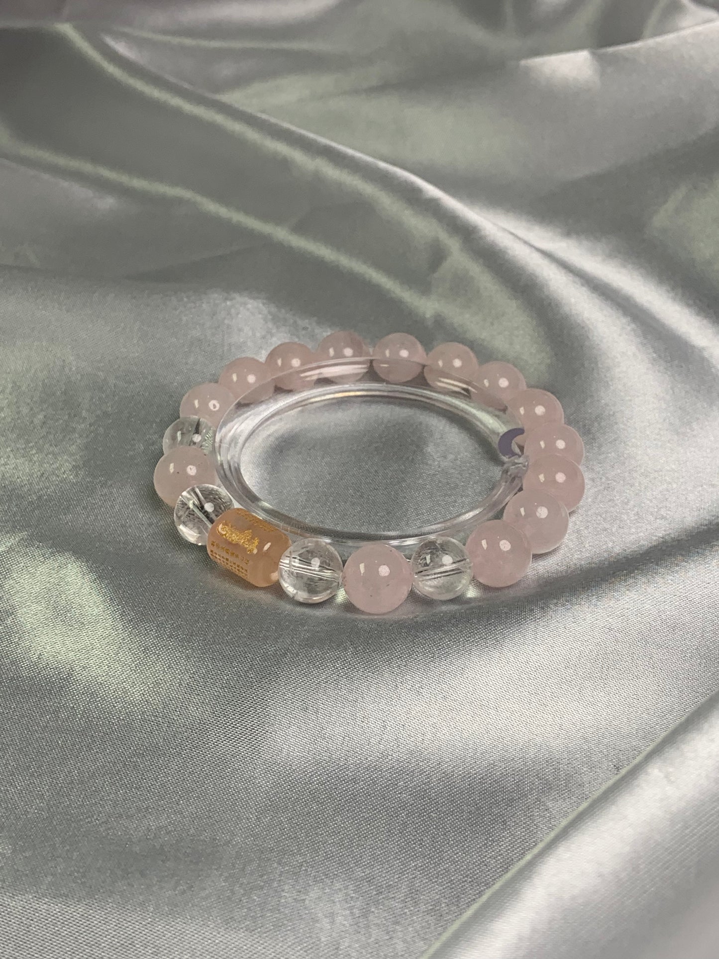 Attract Romance:  Pink Crystal Bracelet